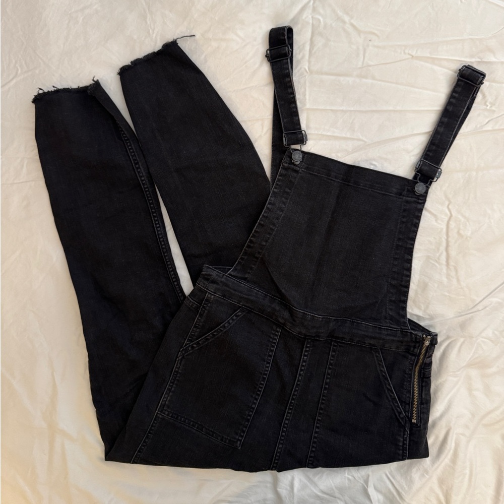 Madewell Black Denim Overalls